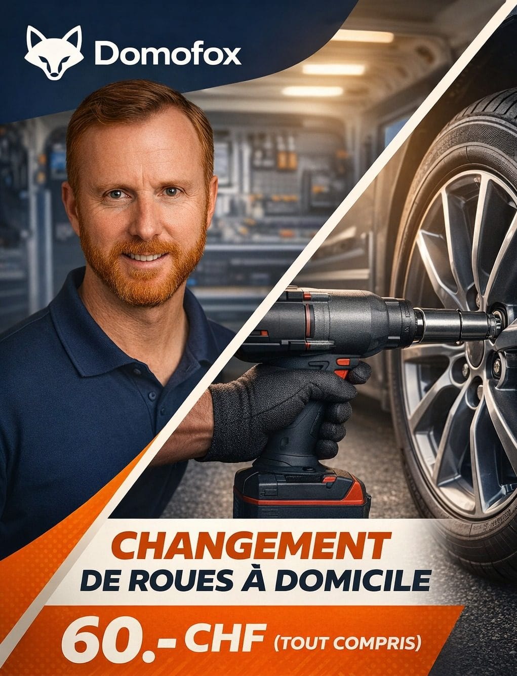 Changement de roues à domicile dans le Chablais